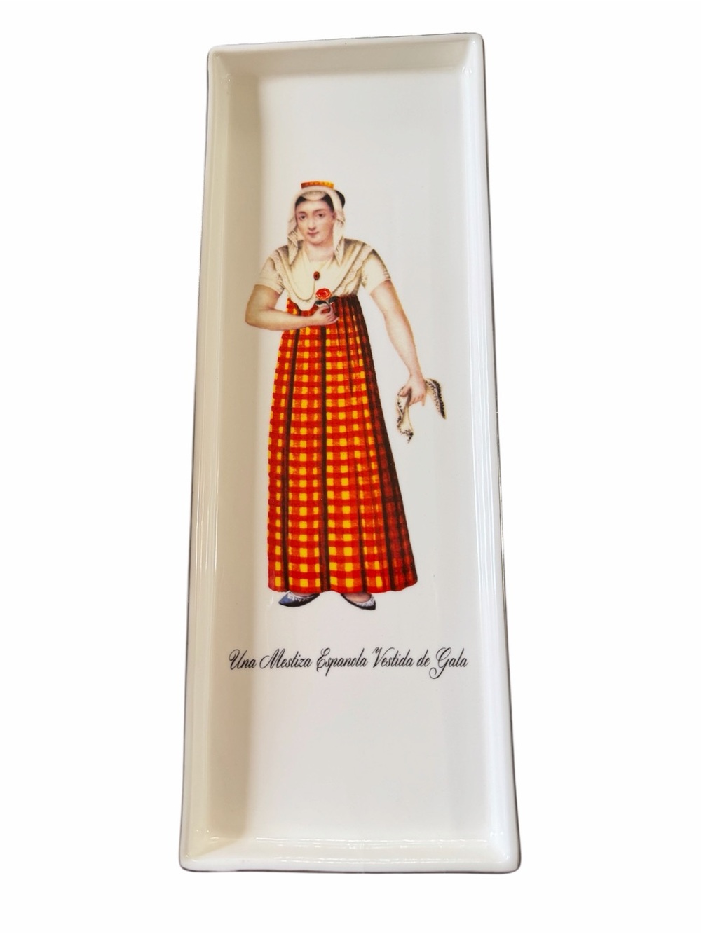 Philippine Costume Ceramic Plate – Una Mestiza Española Vestida de Gala